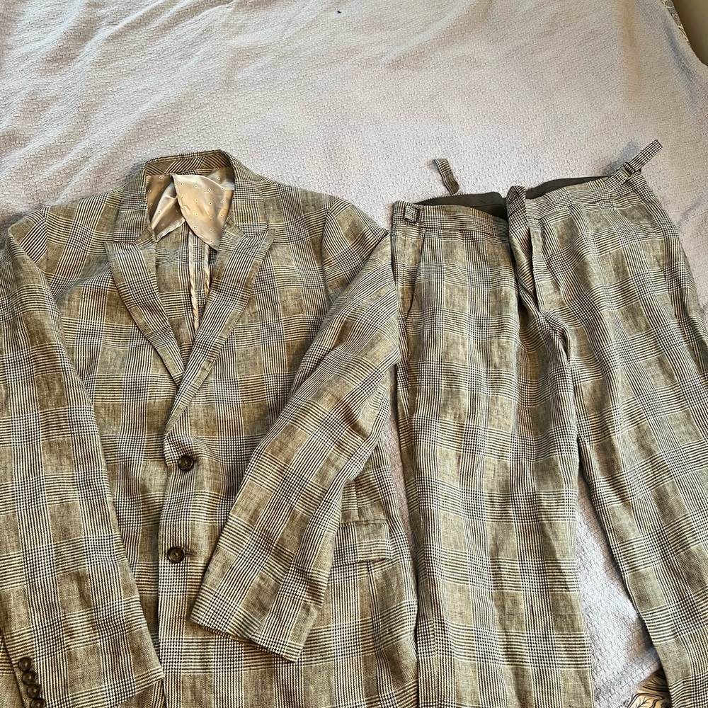 Bonobos Men’s Suit Linen Cotton Blend